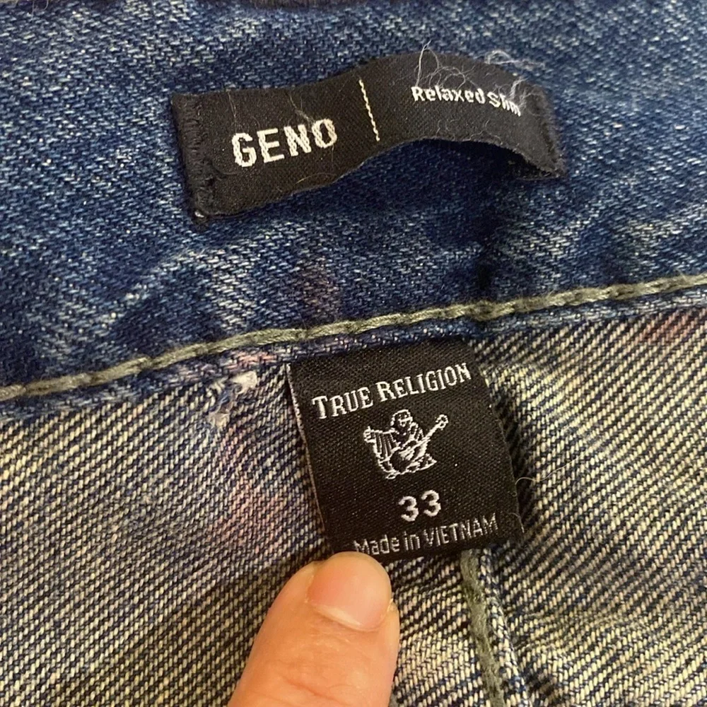 True Religion Geno Relaxed Slim Dark Wash Jeans
